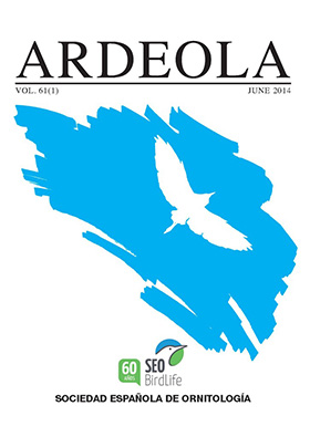 ARDEOLA: Volumen 61.1,Junio,2014